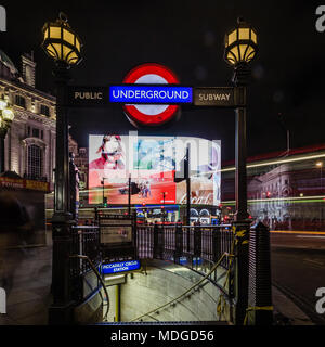 Piccadilly Circus Billboard Stock Photo