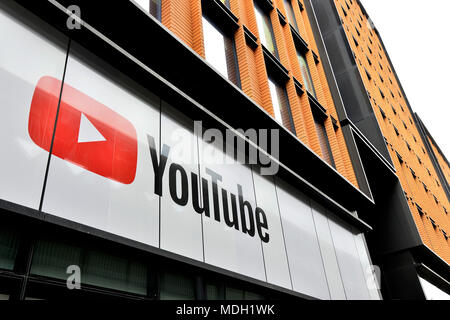 Youtube and Google office - London - England Stock Photo