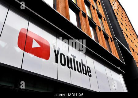 Youtube and Google office - London - England Stock Photo