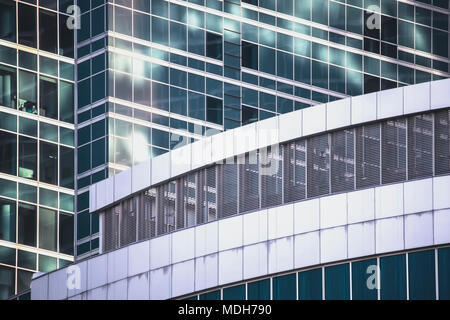 Modern office building glass facade fragment Horizontal Stock Photo