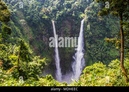 Tad Fan waterfall, Bolaven Plateau; Champasak, Laos Stock Photo