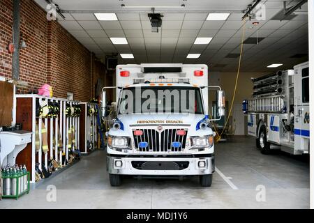 Rehoboth Beach fire department, Delaware, USA Stock Photo