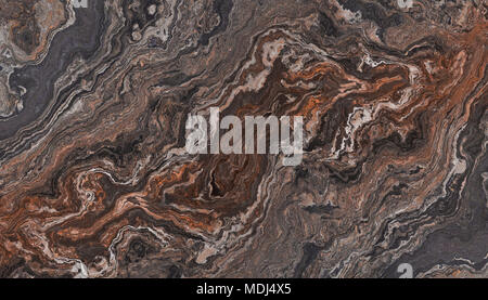 Dark brown marble texture with rough pattern. 2d illustration Stock Photo