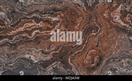 Dark brown marble texture with rough pattern. 2d illustration Stock Photo