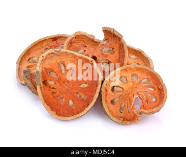 Dried quince isolated on white background Stock Photo