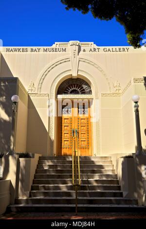 MTG Hawkes Bay Art Deco Building, Napier, Hawkes Bay, New Zealand, South West Pacific Ocean Stock Photo