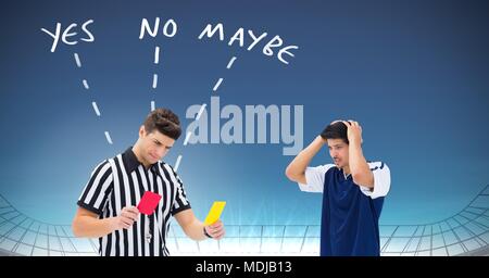 Red card football hi-res stock photography and images - Alamy
