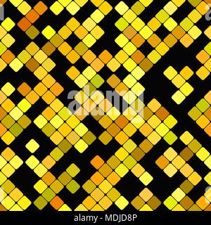 Abstract diagonal rounded square mosaic pattern background Stock Vector