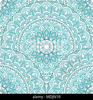 Seamless pattern with mandala. Vintage decorative elements Stock Vector