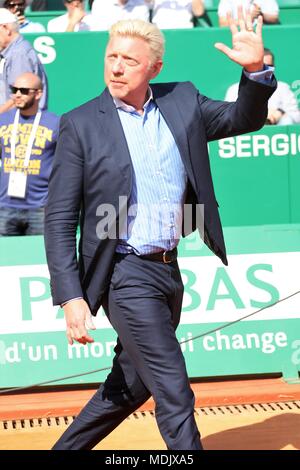 Monte Carlo Monaco. 19th Apr 2018. Boris Becker during The ATP