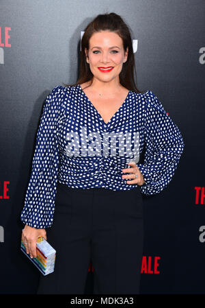 Los Angeles, USA. 19th Apr, 2018. Meredith Salenger  attends the premiere of Hulu's 'The Handmaid's Tale' on April 19, 2018 in Hollywood, California. Credit: Tsuni / USA/Alamy Live News Stock Photo