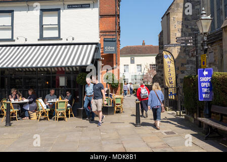 Côte Brasserie in St Thomas's Square, Salisbury, Wiltshire, UK Stock Photo