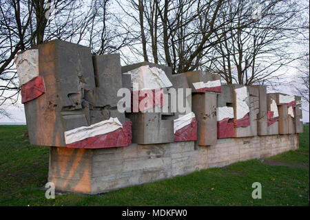 Westerplatte sign in the entrance of former Wojskowa Skladnica ...