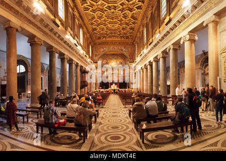 Santa Maria in Trastevere Church, Trastevere, Rome, Lazio, Italy Stock Photo