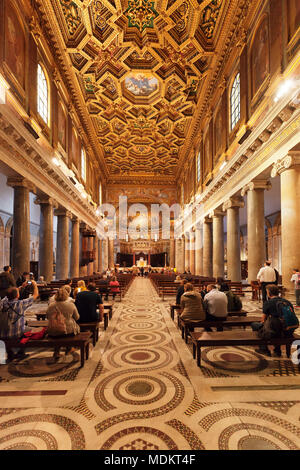 Church of Santa Maria in Trastevere, Trastevere, Rome, Lazio, Italy Stock Photo