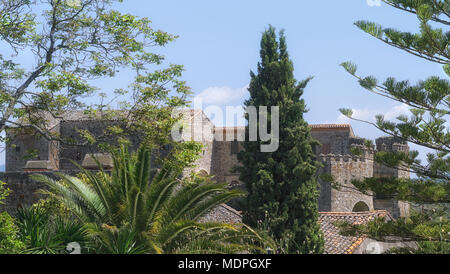 The courtyard of the old convent in the medieval town of Trujillo. Stock Photo