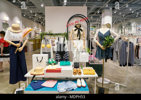 BUSAN, SOUTH KOREA - MAY 25, 2017: a store at Lotte Mall in Busan. Stock Photo