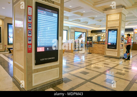 BUSAN, SOUTH KOREA - MAY 28, 2017: inside Lotte Department Store. Stock Photo