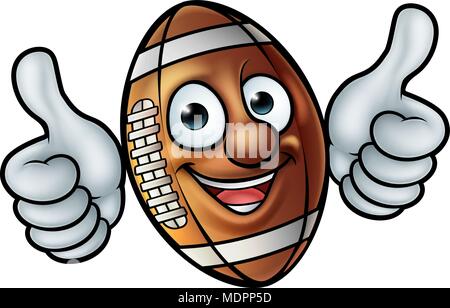 American Football Ball Mascot Stock Vector