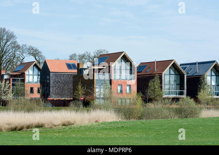 Housing in Upton seen from Upton Country Park, Northampton, UK Stock Photo