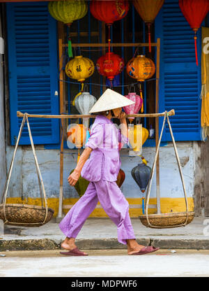 Hoi An, Vietnam; shop selling Chinese lanterns. Stock Photo