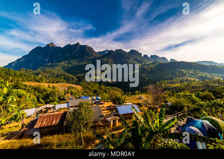 Mountain Doi Luang, Chiang Dao, Thailand Stock Photo