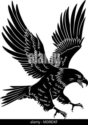 Heraldry eagle symbols and tattoo isolated on white Stock Vector Image &  Art - Alamy