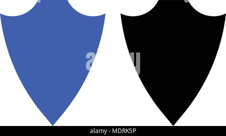 Shield flat icon. Vector icon. Flat style Stock Vector