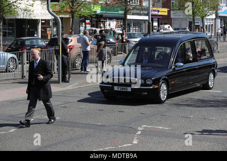 Shane Ragoobeer The funeral cortege carrying three family members, Mary Ragoobeer, 46 ...