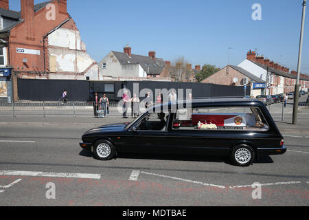 Shane Ragoobeer The funeral cortege carrying three family members, Mary Ragoobeer, 46 ...