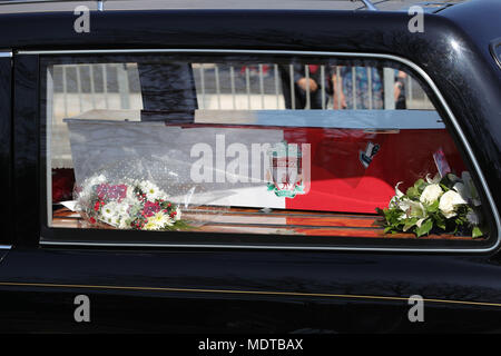 Shane Ragoobeer The funeral cortege carrying three family members, Mary Ragoobeer, 46 ...
