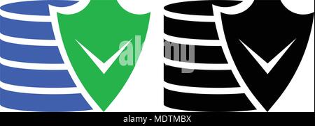 Financial security icon. Vector icon. Flat style Stock Vector