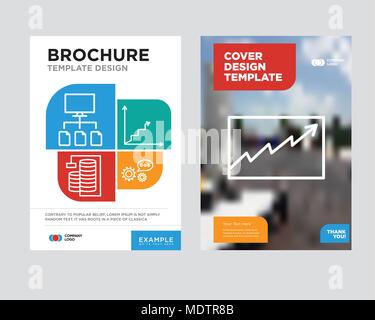 Data analytics brochure flyer design template with abstract photo background, 3d data analytics, Data analytics ascending, Database Analysis, Data flo Stock Vector