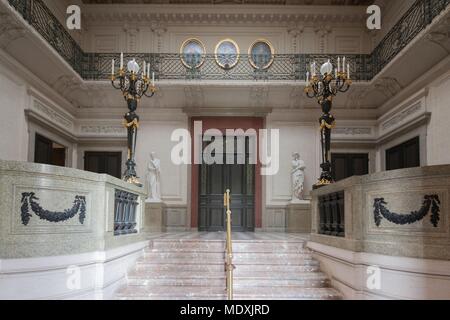 Paris, Hotel de Salm, rue de Lille, Grand Chancery of the Legion of Honour, Palace of the Legion of Honour, museum, architect Pierre Rousseau, grand vestibule Stock Photo