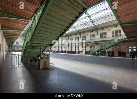Lycée Carnot gymnasium transformed for Lacoste fashion show