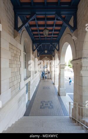 Paris, 101 avenue de la république, lycee Voltaire, court of honour, Stock Photo