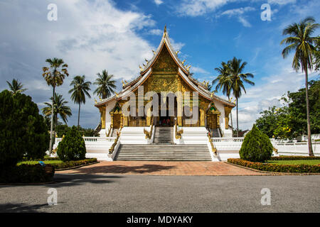 Haw Pha Bang Temple at the Royal Palace grounds; Luang Prabang, Laos Stock Photo