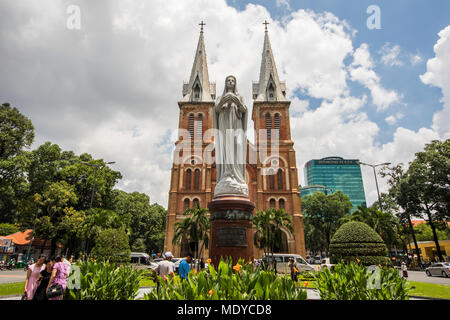 Nha Tho Duc Ba (Saigon Notre-Dame Basilica); Ho Chi Minh City, Vietnam Stock Photo