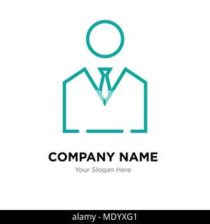 business man company logo design template, Business corporate vector icon Stock Vector