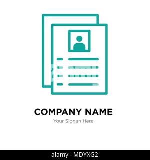 Flyer company logo design template, Business corporate vector icon Stock Vector