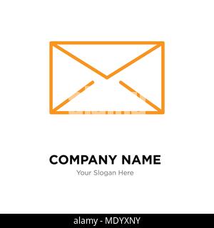 Closed envelope company logo design template, Business corporate vector icon Stock Vector