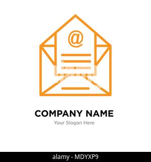 Email company logo design template, Business corporate vector icon Stock Vector