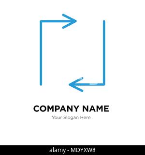 Update arrows company logo design template, Business corporate vector icon Stock Vector