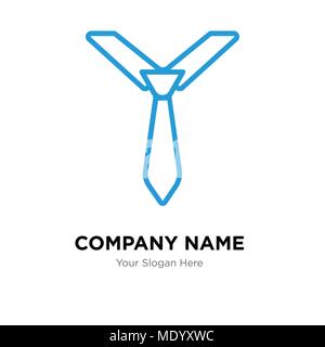 tie company logo design template, Business corporate vector icon Stock Vector