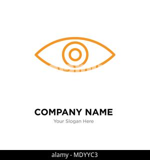 Eye company logo design template, Business corporate vector icon Stock Vector