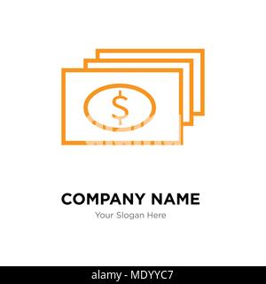 dollar company logo design template, Business corporate vector icon Stock Vector