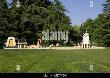 La Treinnale di Milano, Milan, Italy, outdoor garden sculptures Stock Photo