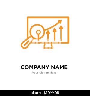 Analytics Settings company logo design template, Business corporate vector icon Stock Vector