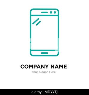 Tablet company logo design template, Business corporate vector icon Stock Vector