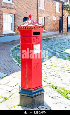 victorian post box Stock Photo